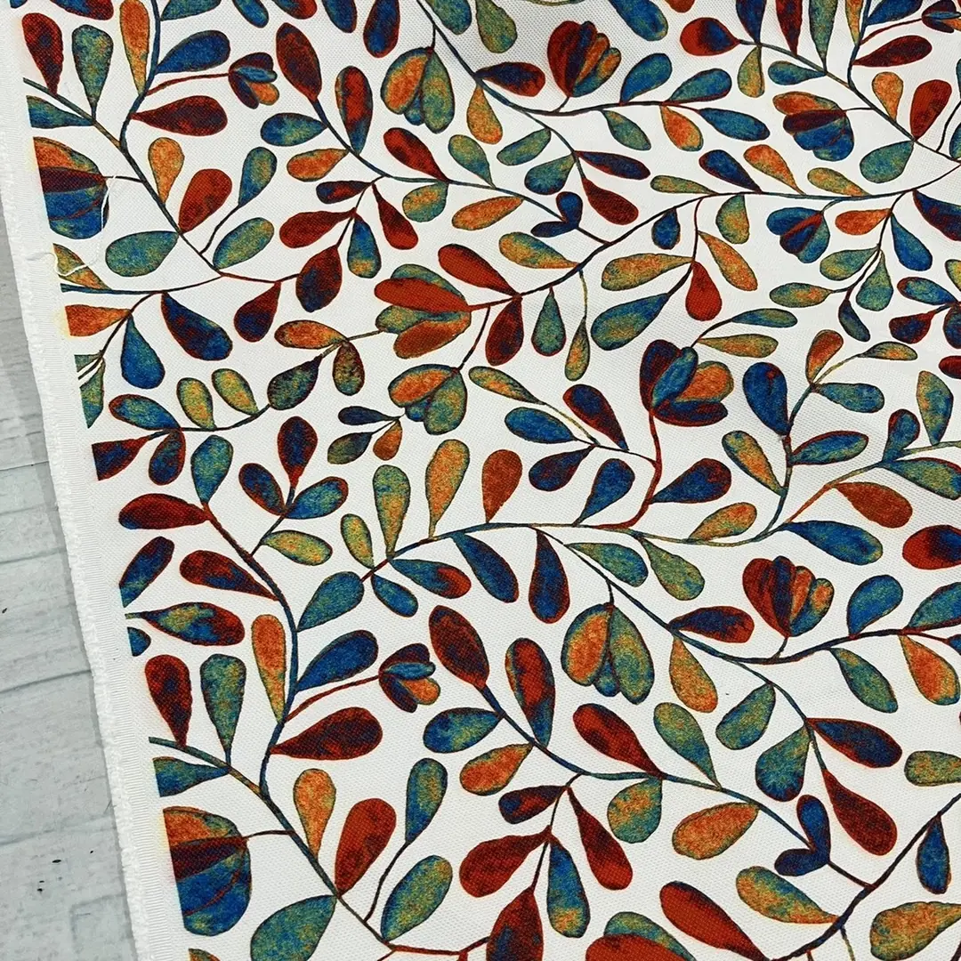 Rengarenk Flu Çiçekler Desenli Dijital Baskı Omuz Çantası 50x45