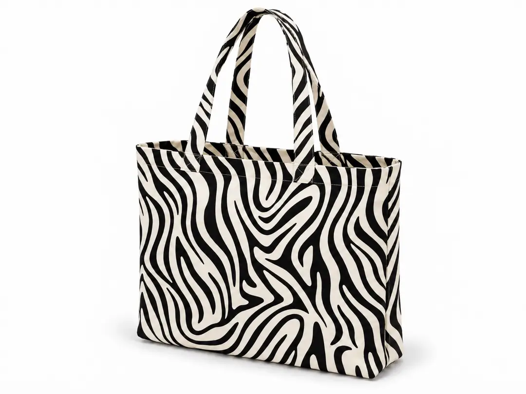 Zebra - Desenli Dijital Baskı Omuz Çantası 50×45 cm
