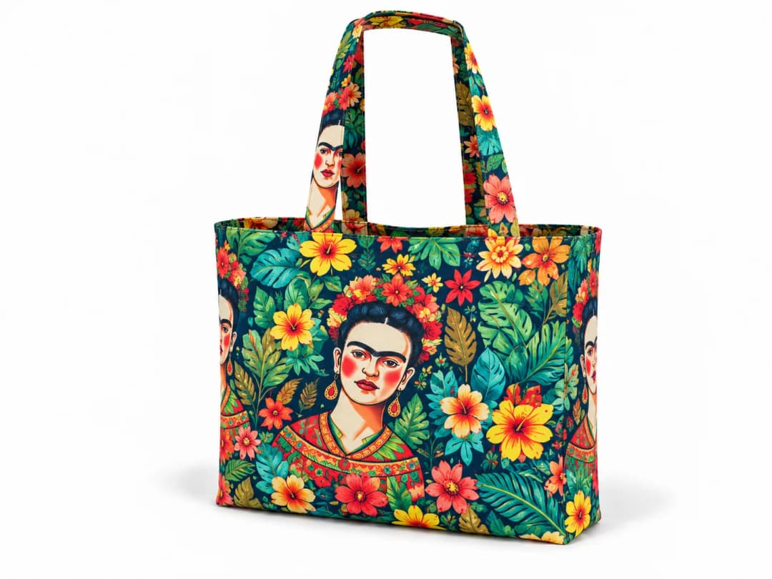 Ormandaki Feride Desenli Dijital Baskı Omuz Çantası 50x45