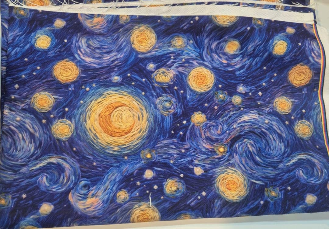 Yıldızlı Gece Desenli Kırlent Yastık 50x30