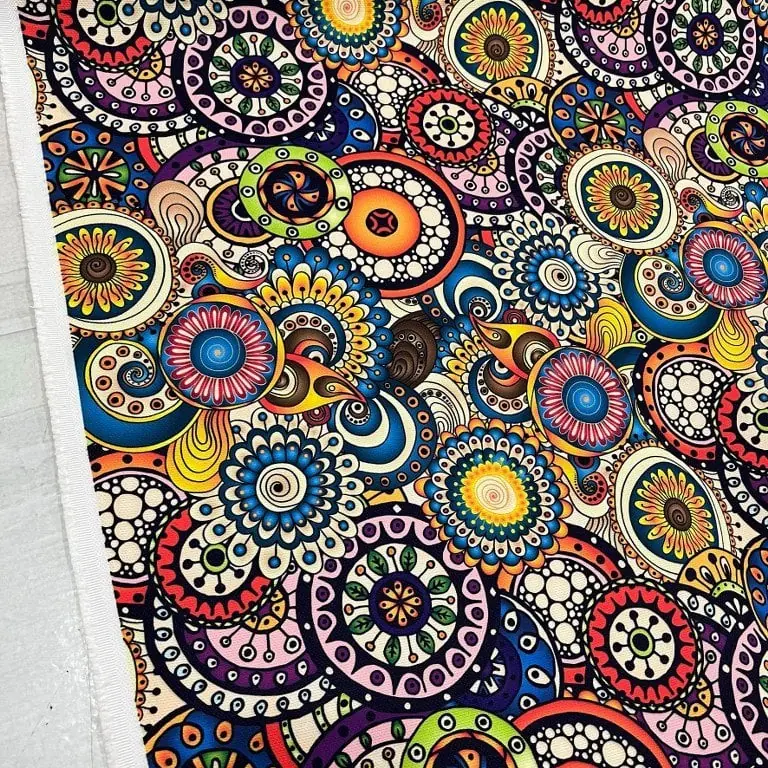 Çintemani Desenli Dijital Baskı Omuz Çantası 50x45