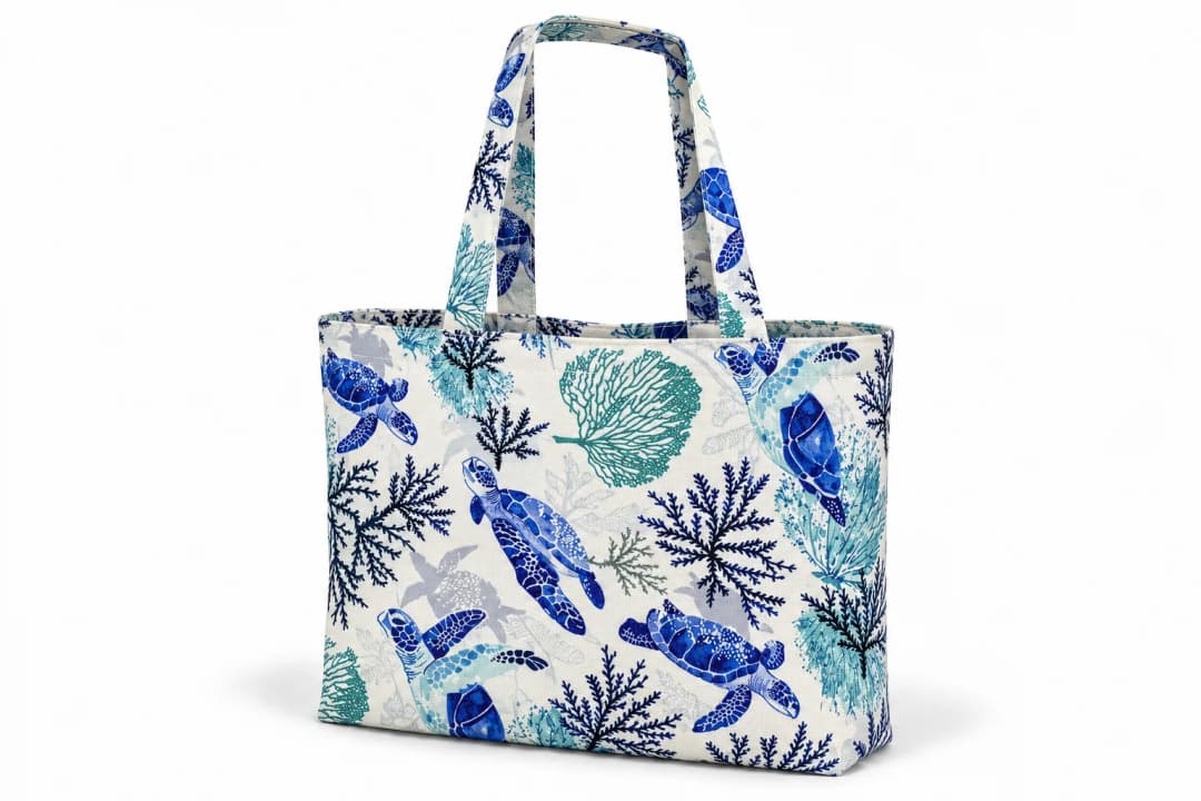 Caretta Desenli Dijital Baskı Omuz Çantası 50x45