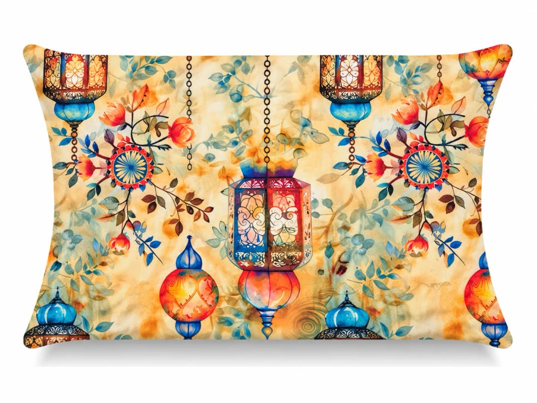 Ürün görseli: Fenerler Desenli Kırlent Yastık 50x30
