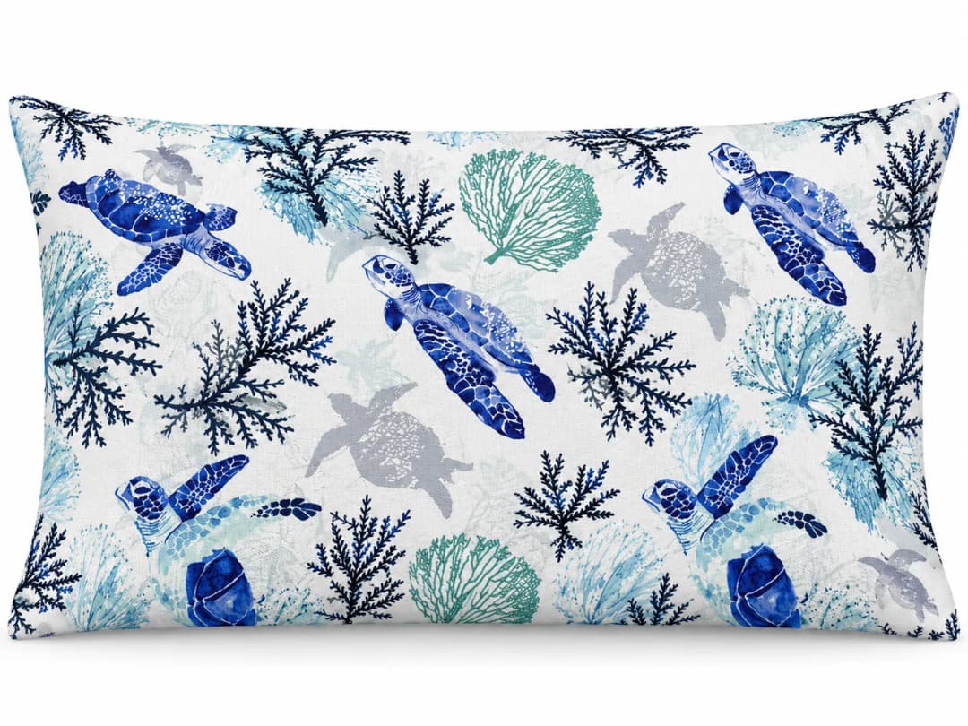 Caretta Desenli Kırlent Yastık 50x30