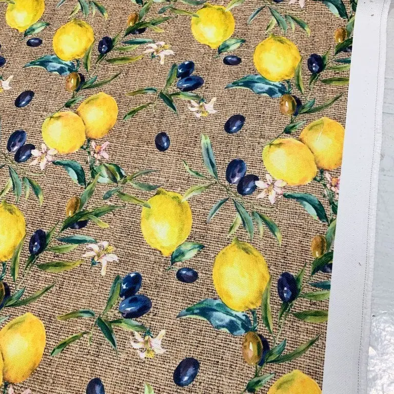 Limon ve Zeytin Desenli Kırlent Yastık 50x30