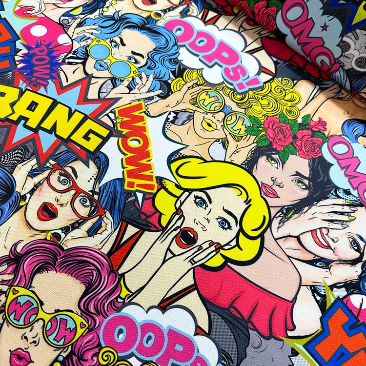 Wow Girls Desenli Dijital Baskı Omuz Çantası 50x45