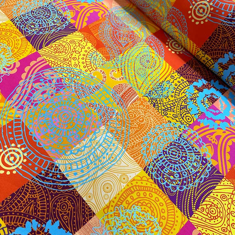 Patchwork Çini Desenli Kırlent Yastık 50x30