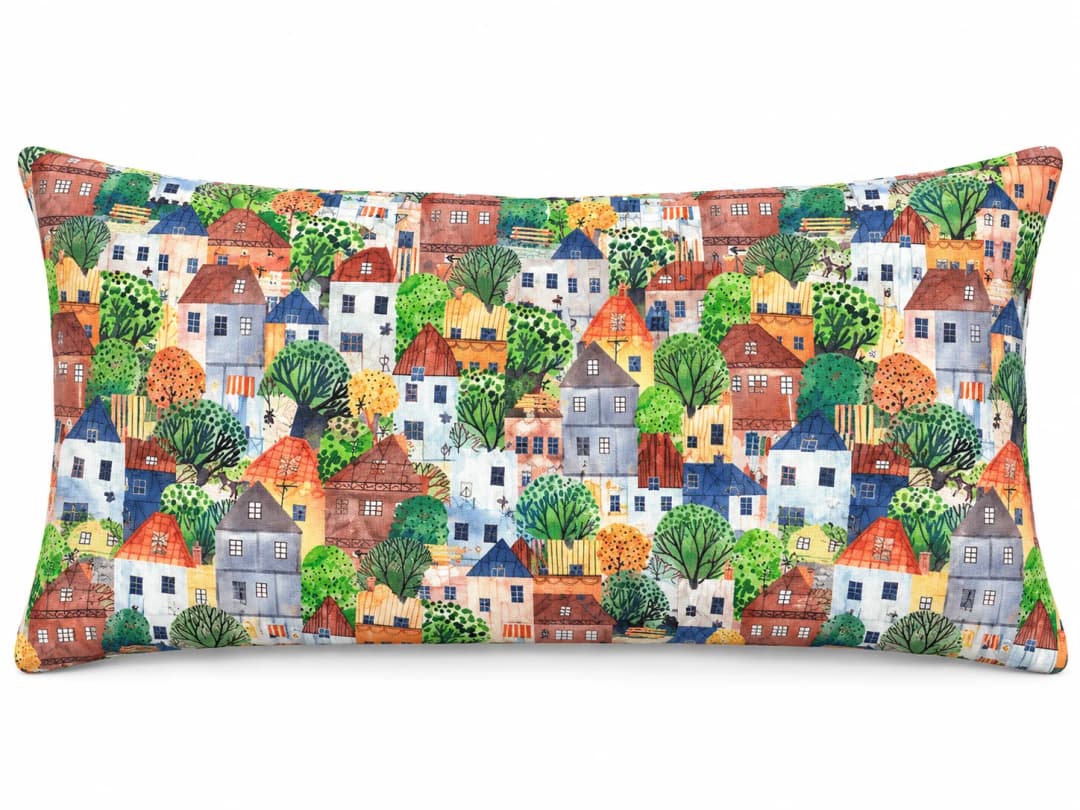 Bahçelievler Desenli Kırlent Yastık 50x30