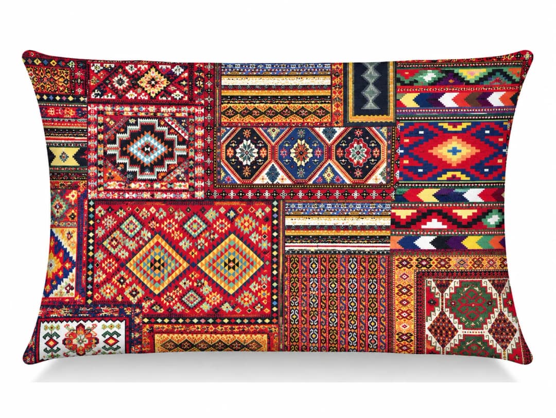 Yeni Kilim Desenli Kırlent Yastık 50x30
