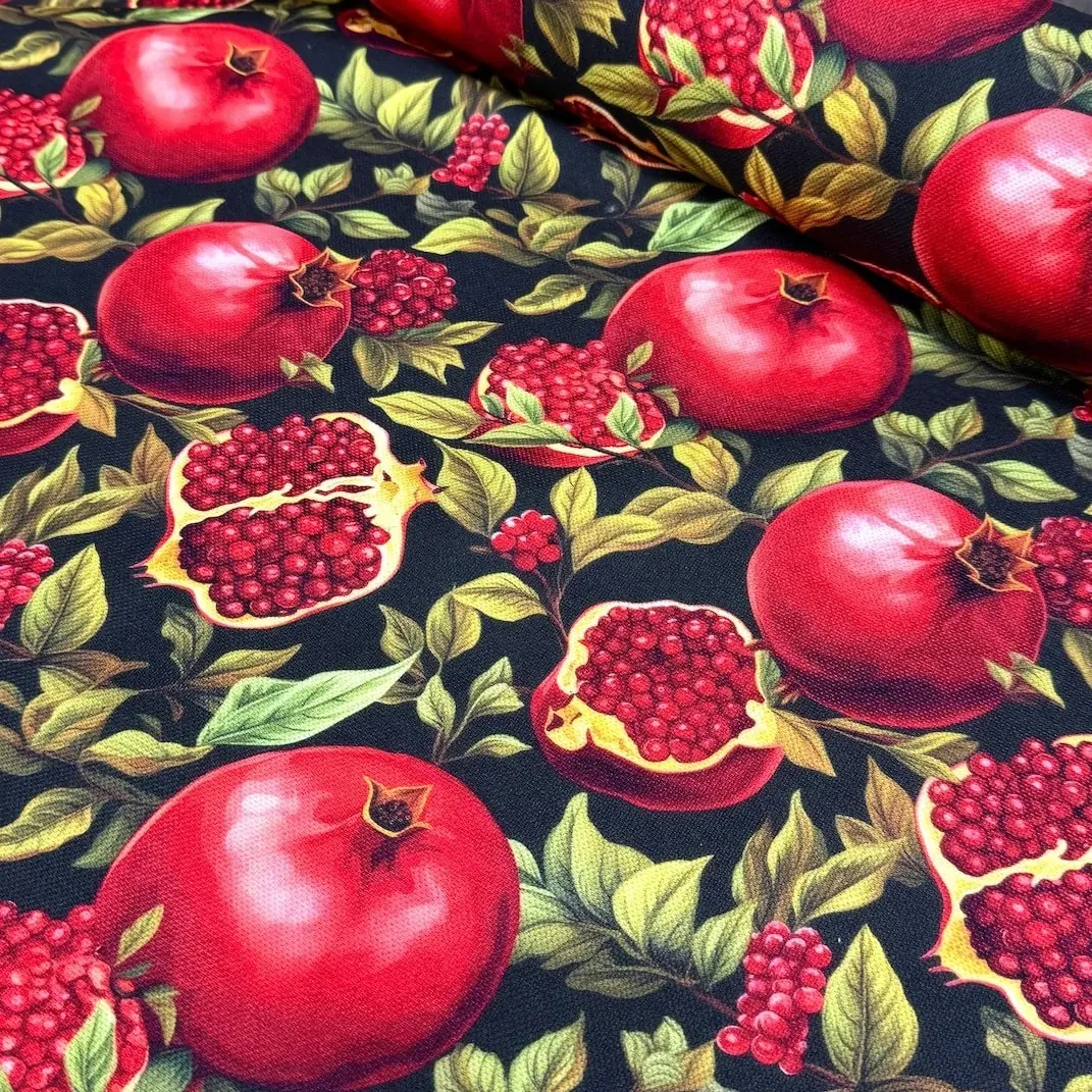 Narlar Desenli Dijital Baskı Omuz Çantası 50x45