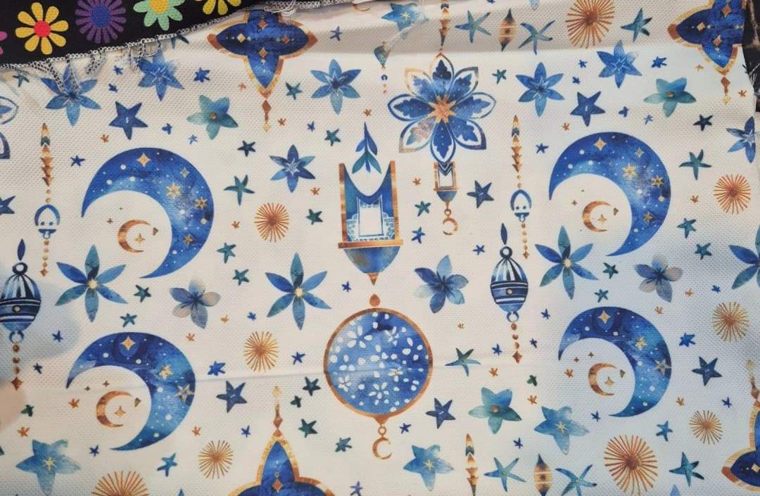 Ay ve Yıldızlar Desenli Kırlent Yastık 50x30