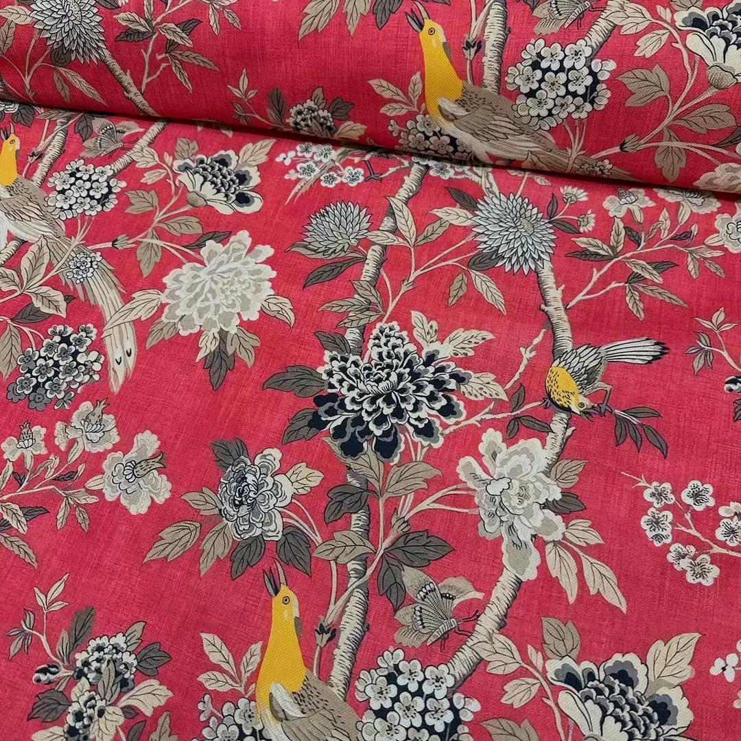 Sarı Bülbül Desenli Kırlent Yastık 50x30