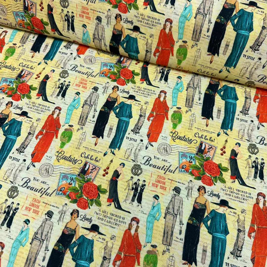Vintage Moda Desenli Kırlent Yastık 50x30