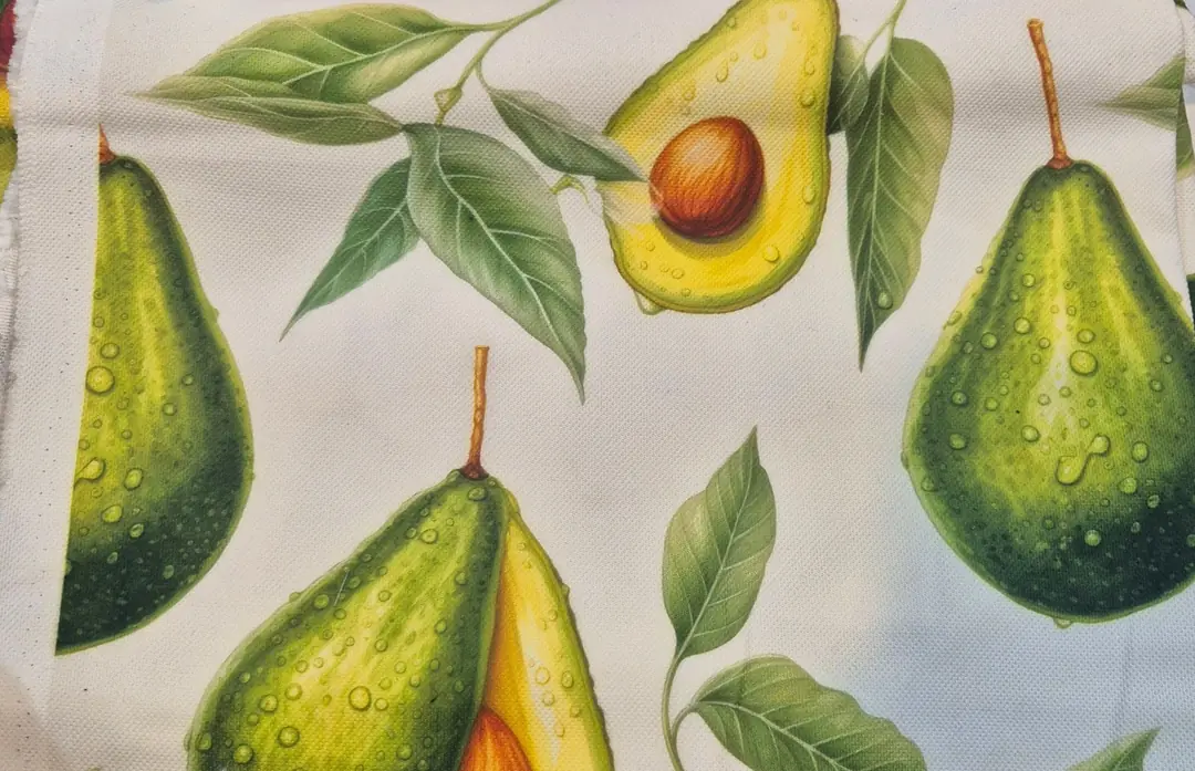 Avokadolar Desenli Dijital Baskı Omuz Çantası 50x45
