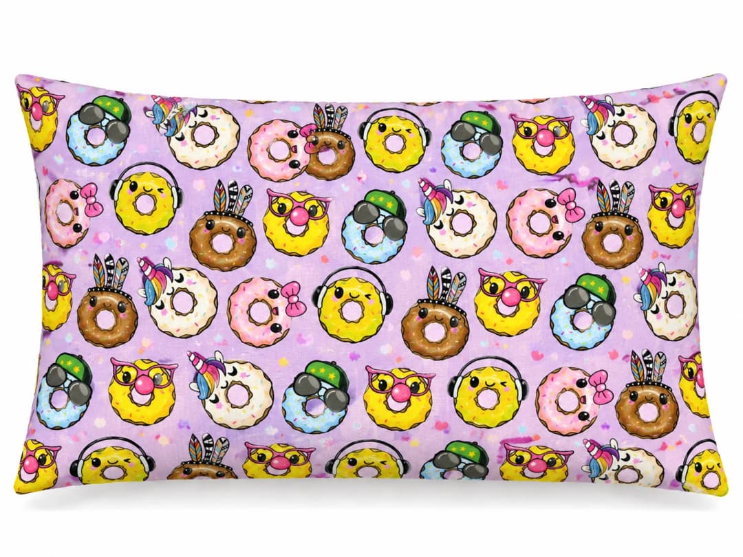 Little Donut Desenli Kırlent Yastık 50x30