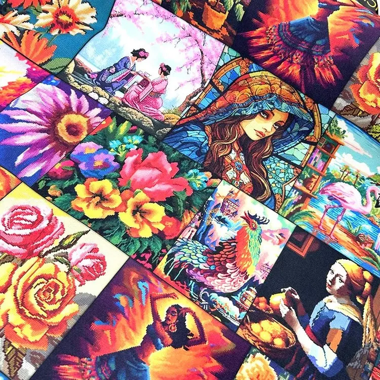 Sanat Dünyası Desenli Kırlent Yastık 50x30