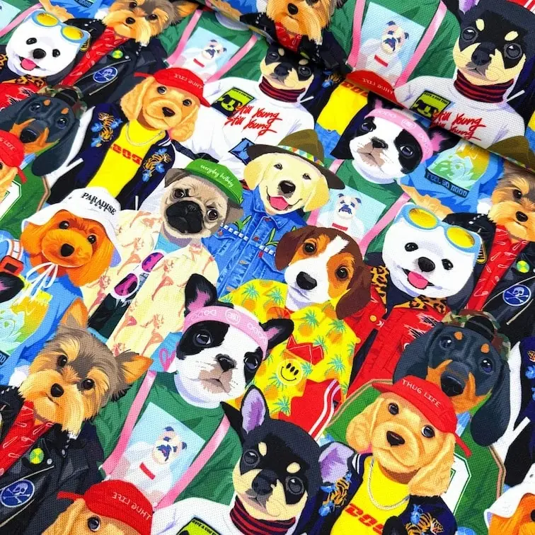 Köpekler Kulübü Desenli Kırlent Yastık 50x30